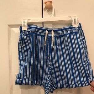 wonder nation blue and white striped shorts